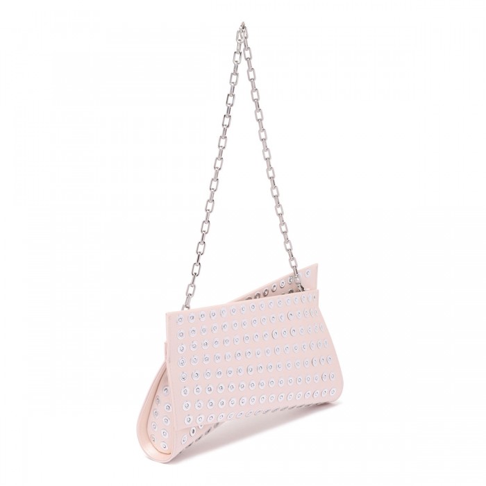 Loubitwist crystal-embellished clutch