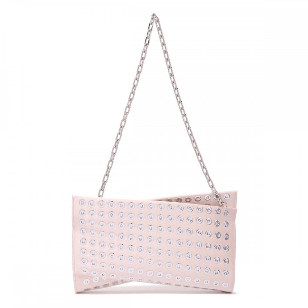 Loubitwist crystal-embellished clutch