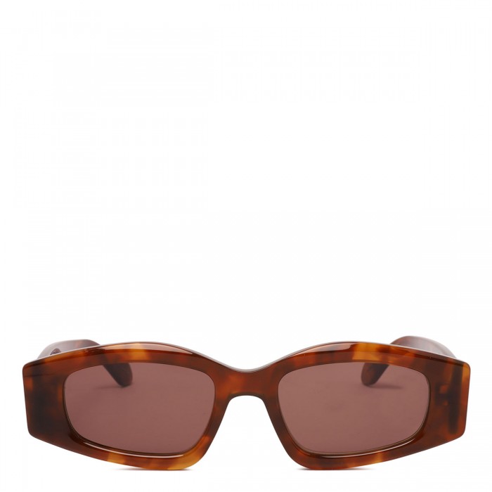 Rectangular tortoiseshell sunglasses