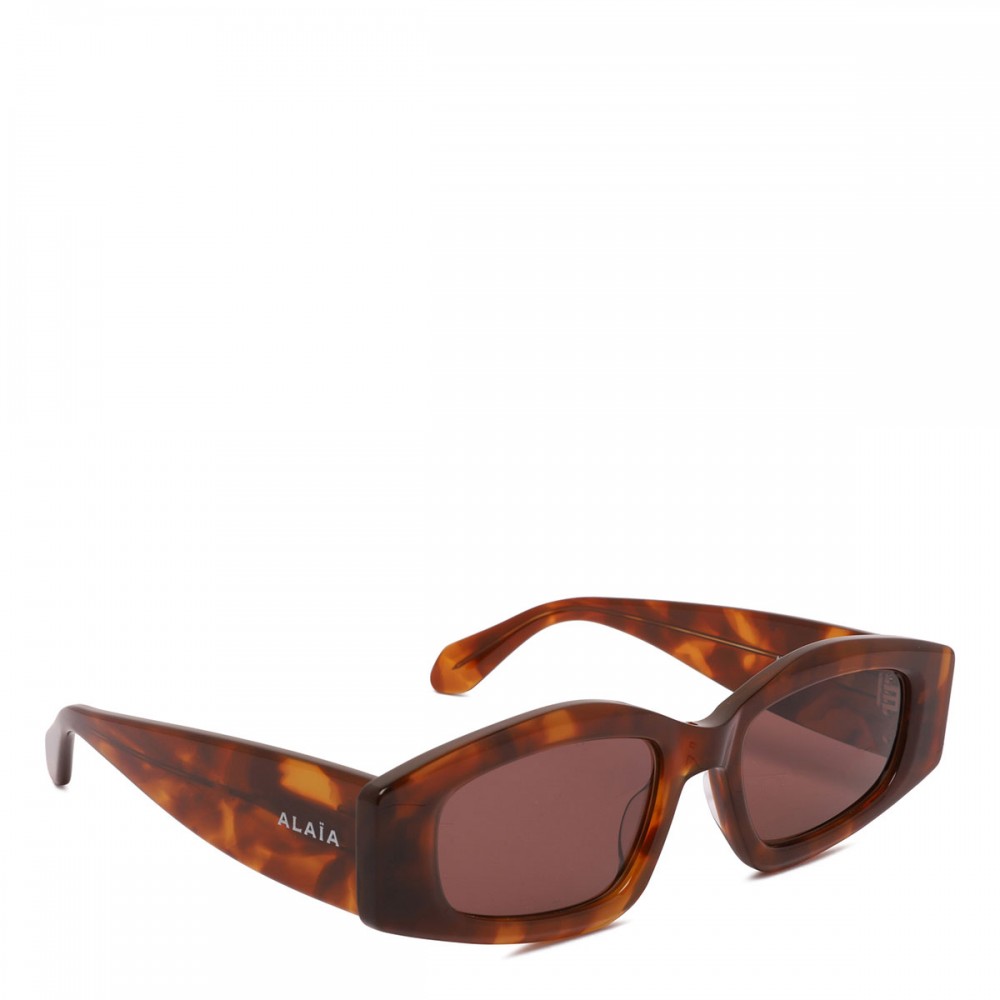 Rectangular tortoiseshell sunglasses