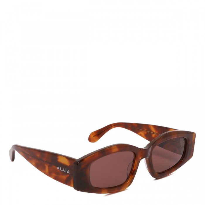 Rectangular tortoiseshell sunglasses