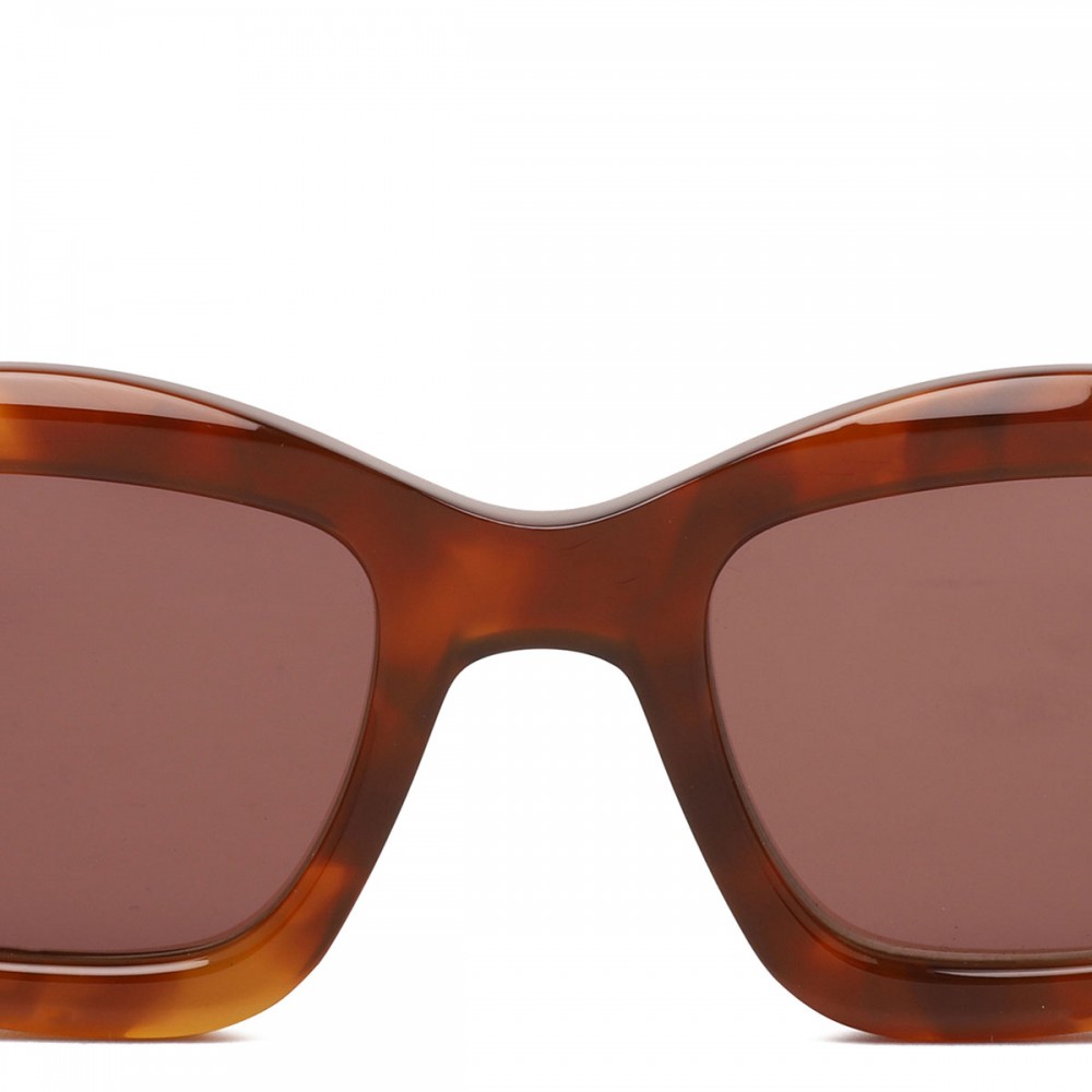 Rectangular tortoiseshell sunglasses