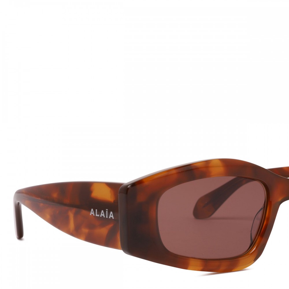 Rectangular tortoiseshell sunglasses