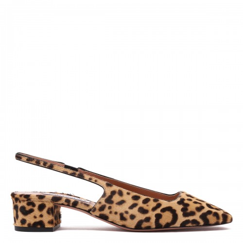 Ginza 35 leopard slingback...