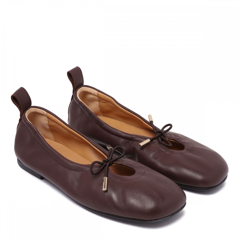 Rosalind leather ballerinas
