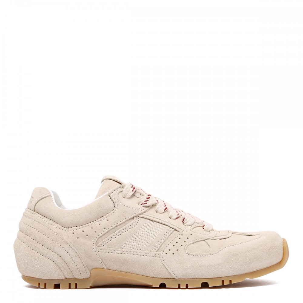 Tb.56 cream suede leather sneakers