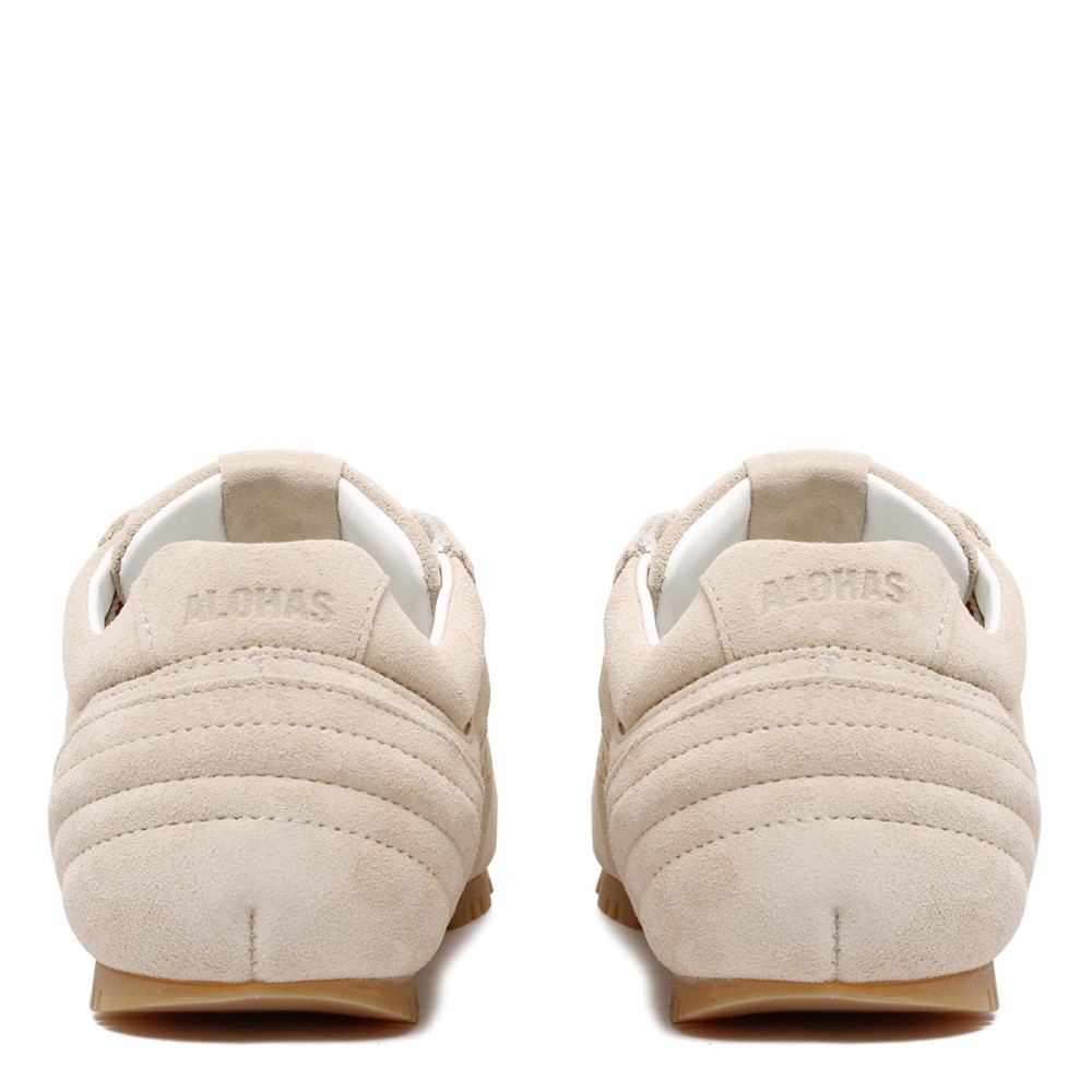 Tb.56 cream suede leather sneakers