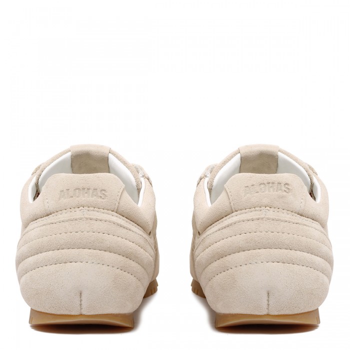 Tb.56 cream suede leather sneakers