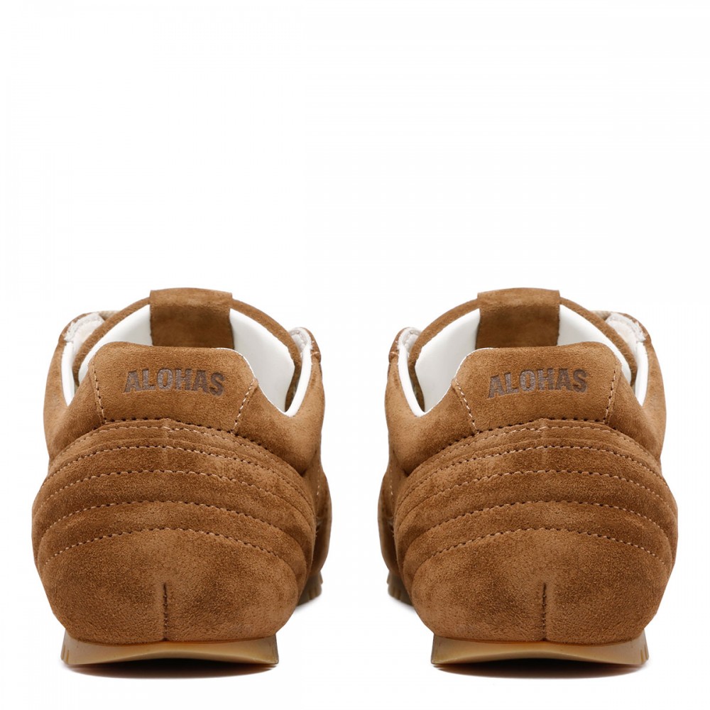 Tb.56 brown suede leather sneakers