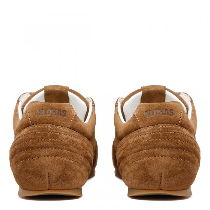 Tb.56 brown suede leather sneakers