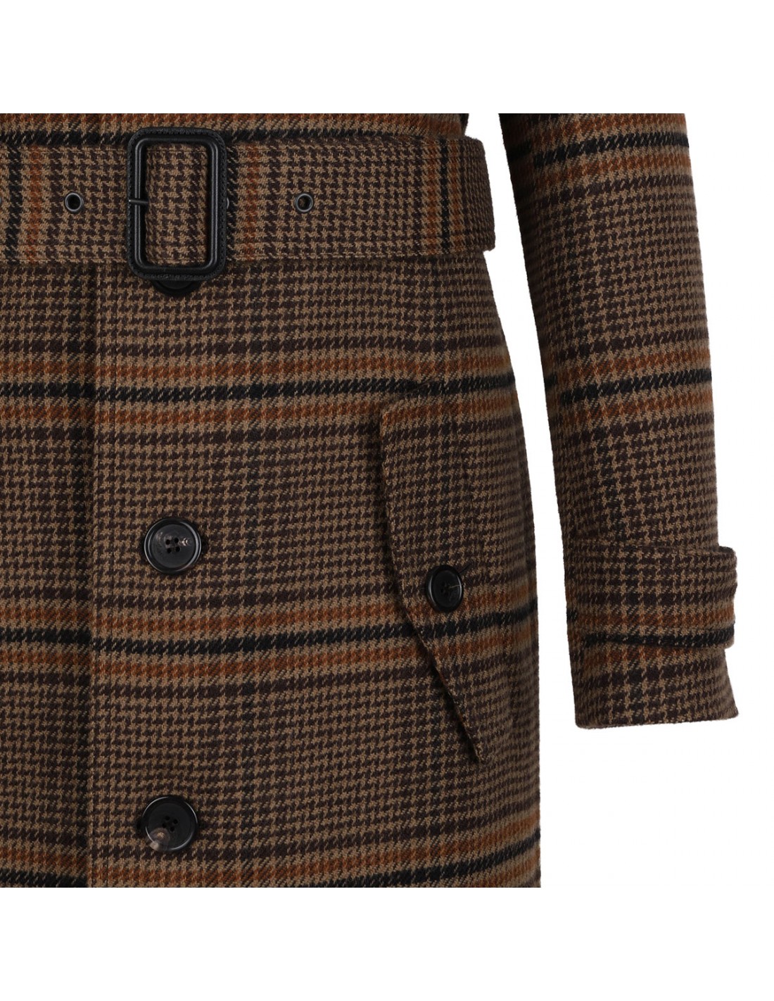 Prince of Wales long coat | Le Noir - Unconventional Luxury