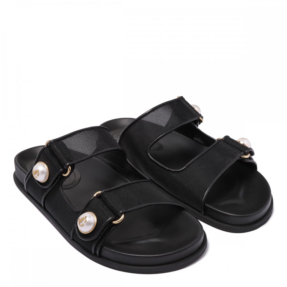 Fayence slide sandals