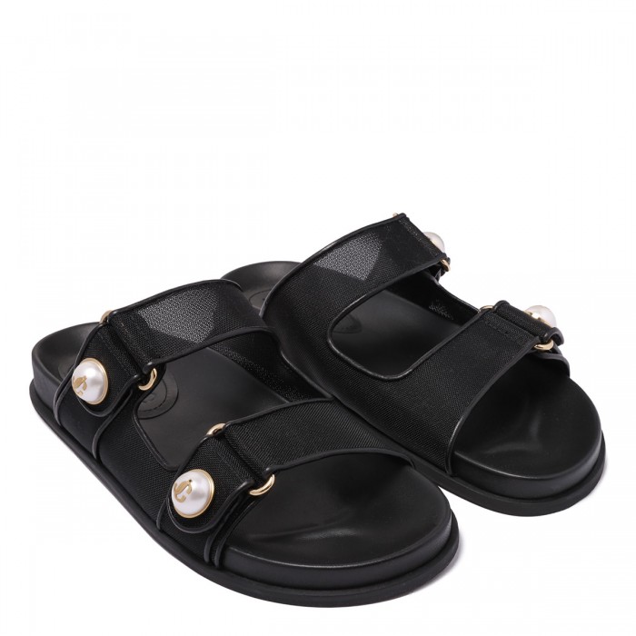 Fayence slide sandals