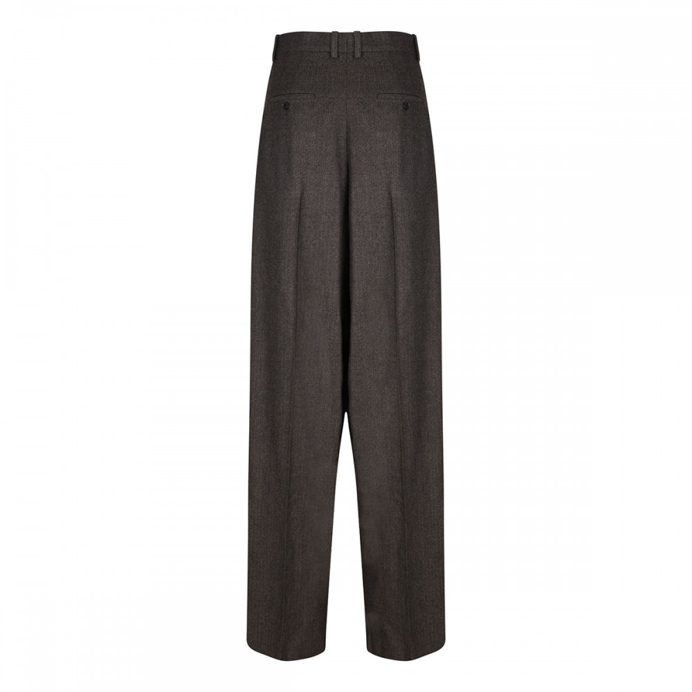 Herringbone wool pants