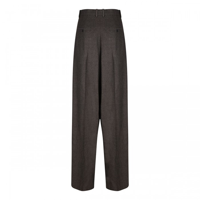 Herringbone wool pants