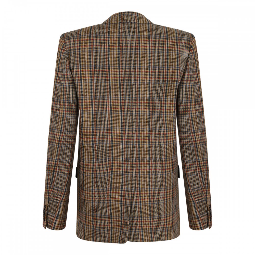 Houndstooth wool blazer | Le Noir - Unconventional Luxury