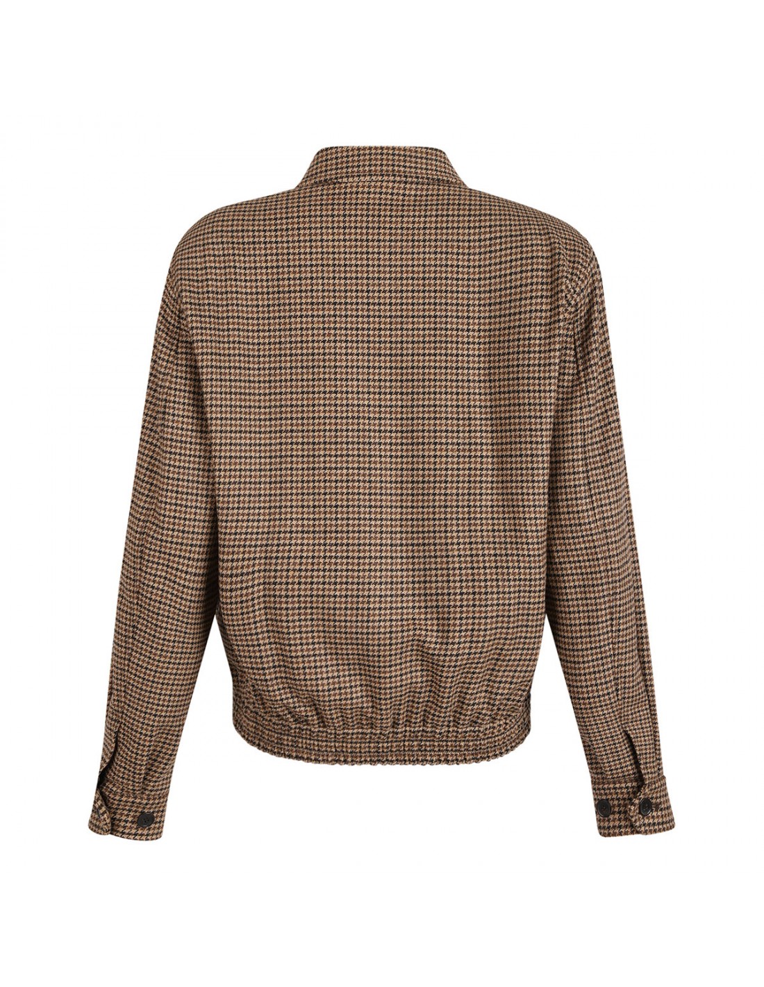Puppytooth wool blouson jacket | Le Noir - Unconventional Luxury
