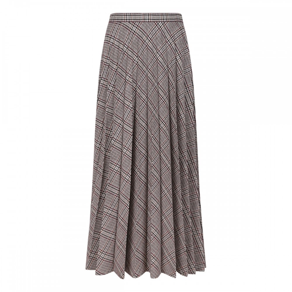 Prince of Wales maxi skirt