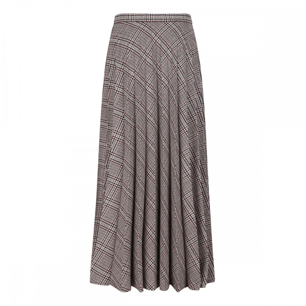 Prince of Wales maxi skirt