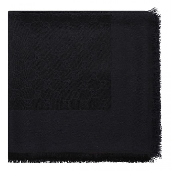 GG jacquard shawl