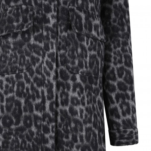 Leopard wool-blend overshirt 2