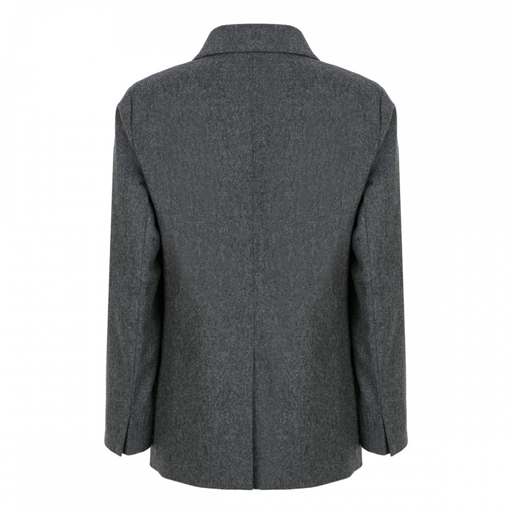 Lena double-breasted flannel blazer