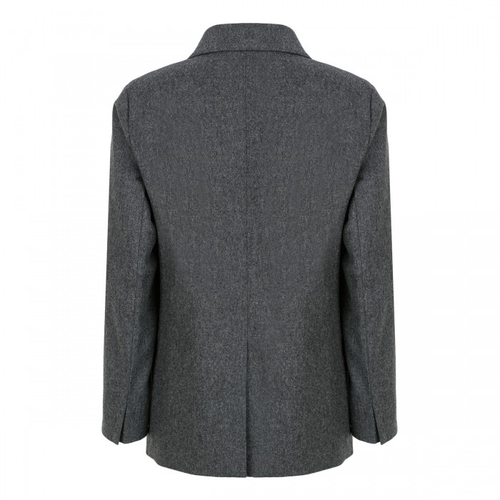 Lena double-breasted flannel blazer