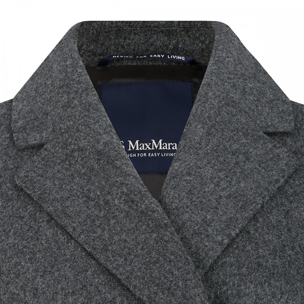 Lena double-breasted flannel blazer