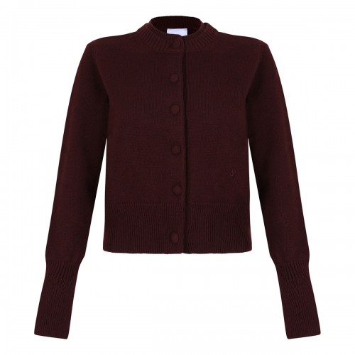 Double collar cardigan