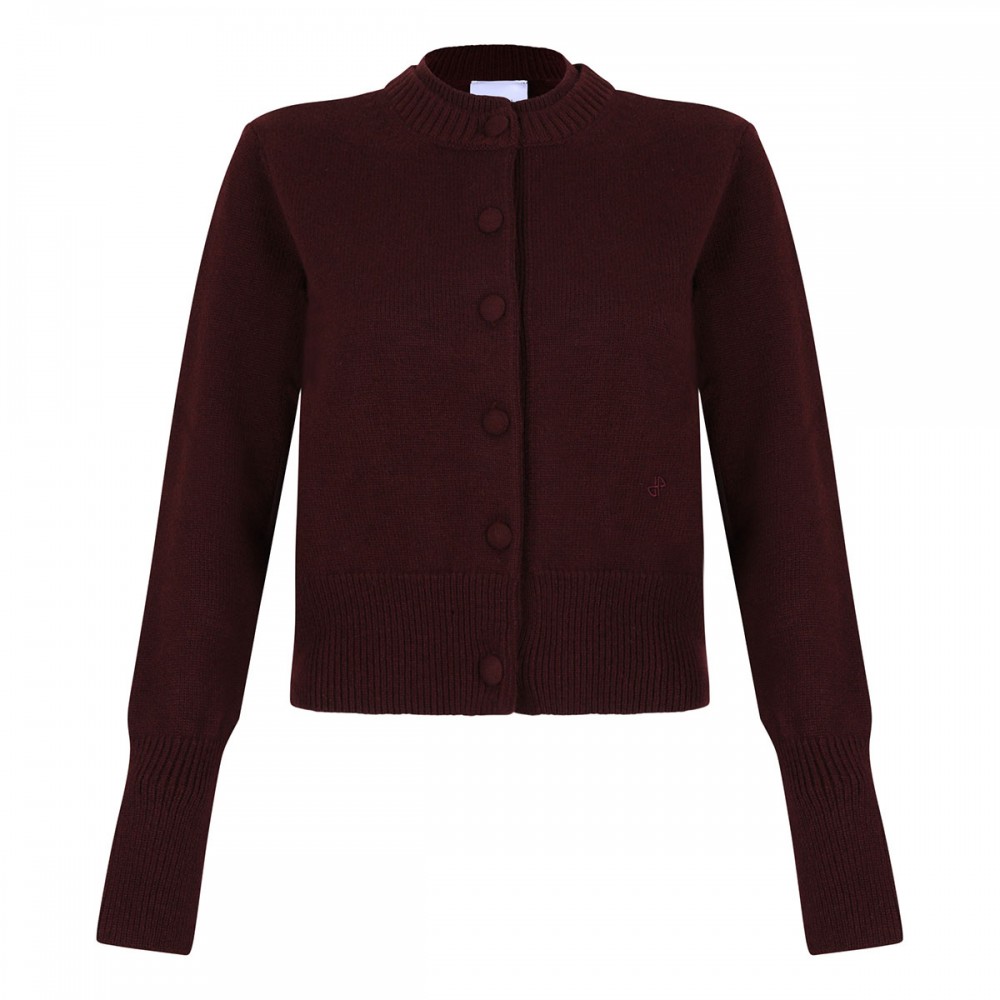 Double collar cardigan