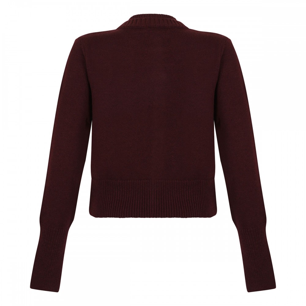 Double collar cardigan