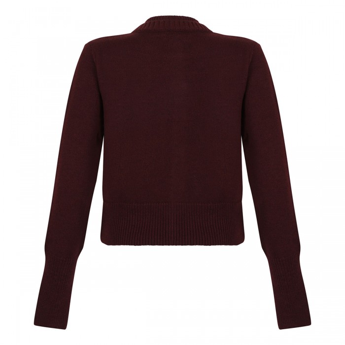 Double collar cardigan