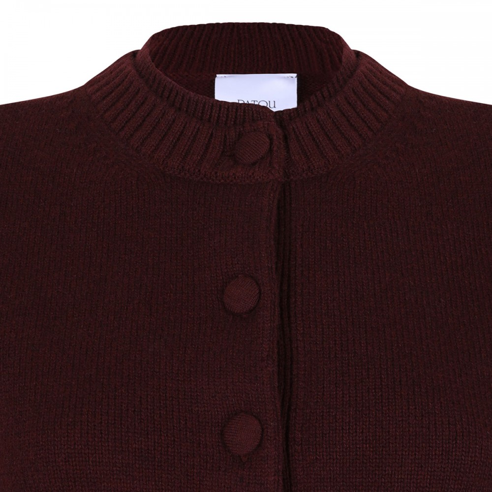 Double collar cardigan