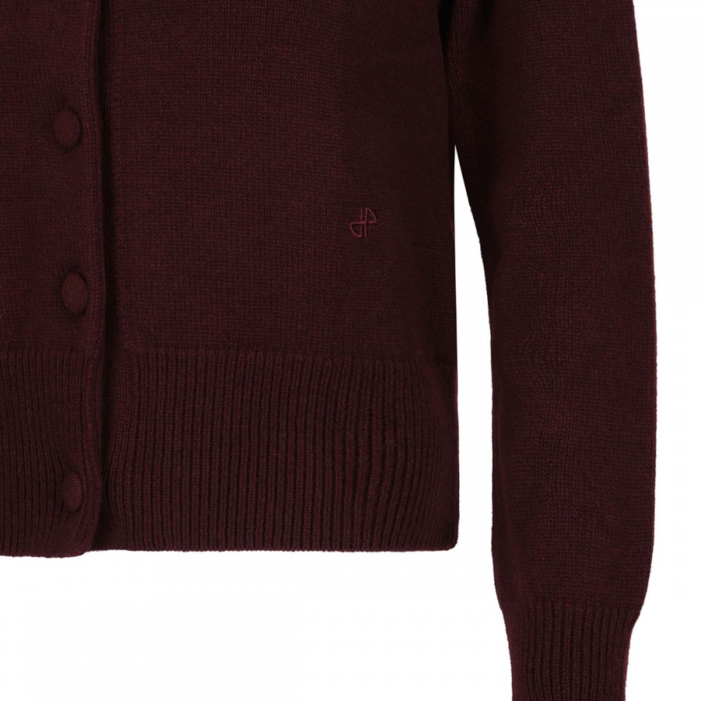 Double collar cardigan