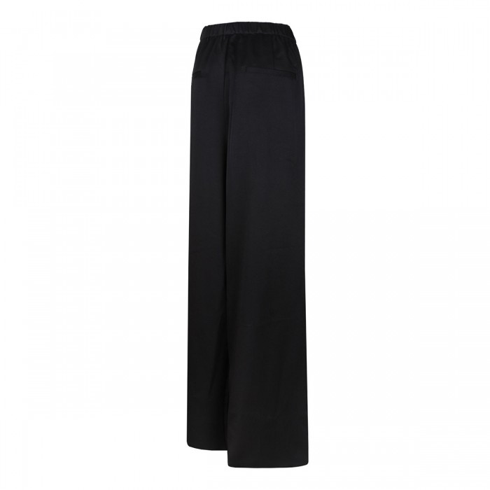 Side-strap crepe pull-on pants