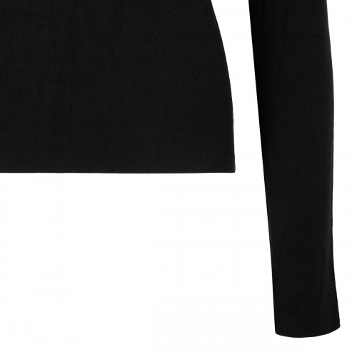 Black ribbed knit turtleneck 2