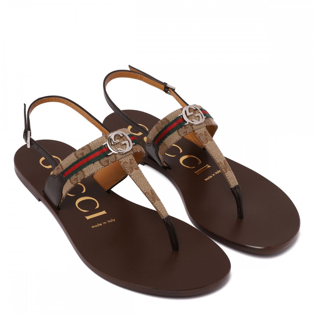 Interlocking G Web sandals