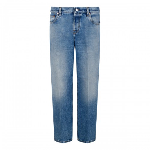 Straight denim jeans