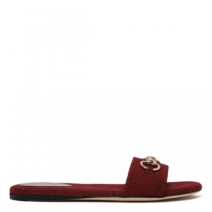 Horsebit slide sandals