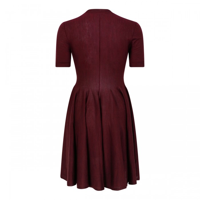 Wool knit skater dress