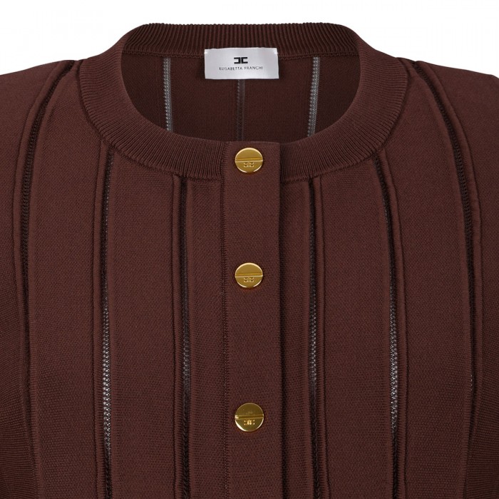 Cherry hue knit jacket