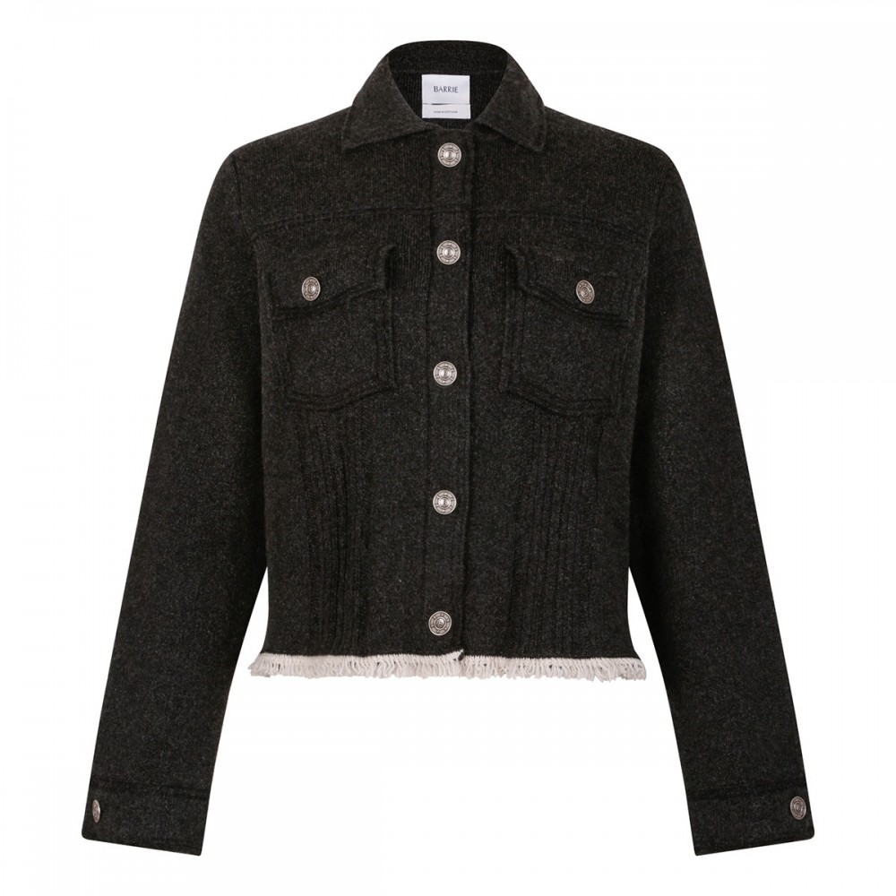 Black cashmere blend jacket