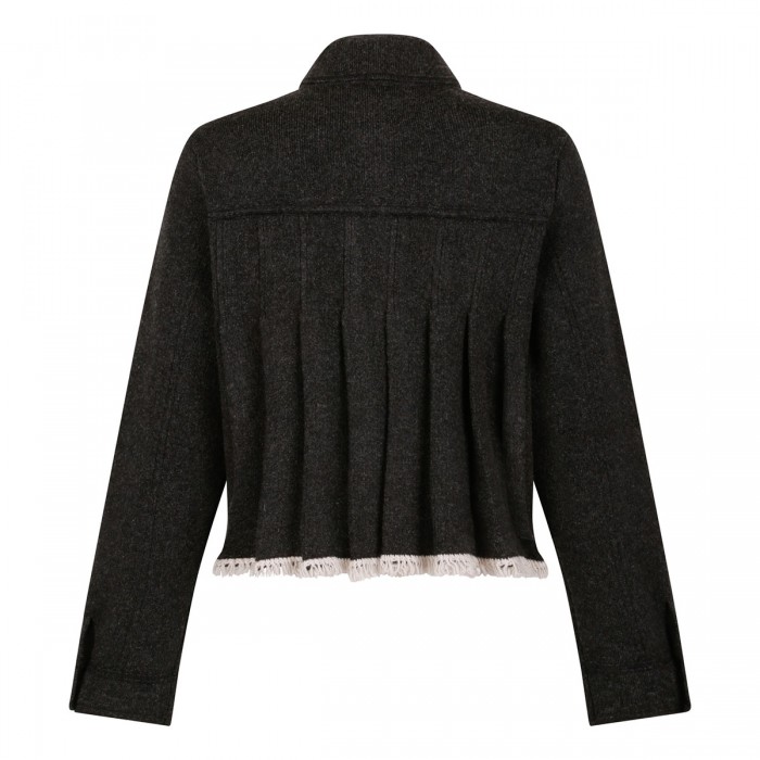 Black cashmere blend jacket