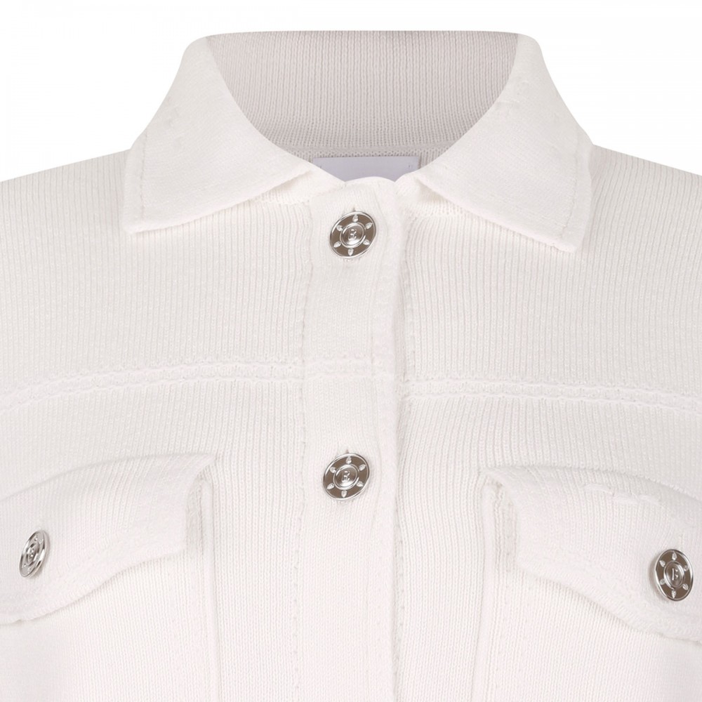 Snow white cashmere blend jacket