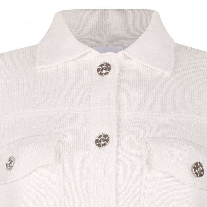 Snow white cashmere blend jacket