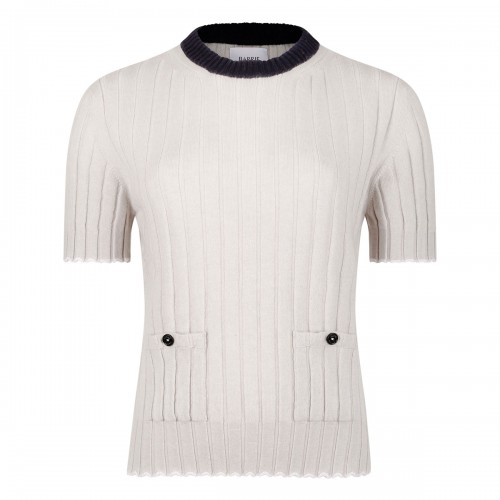 Ribbed cashmere pullover