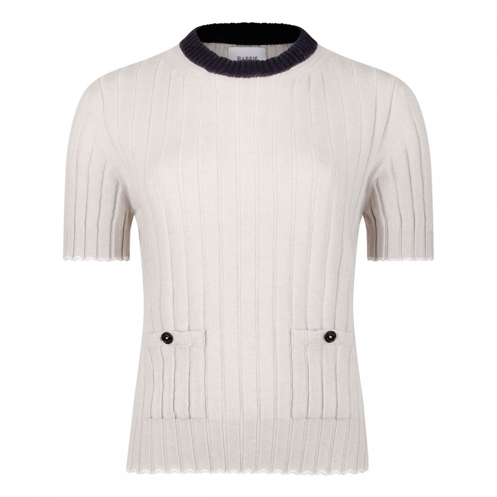 Ribbed cashmere pullover