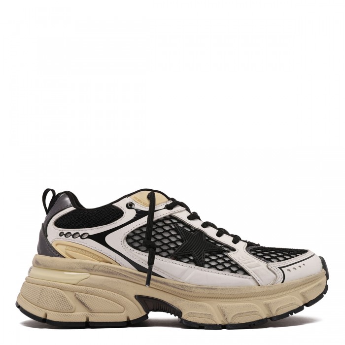 LightStar black net sneakers