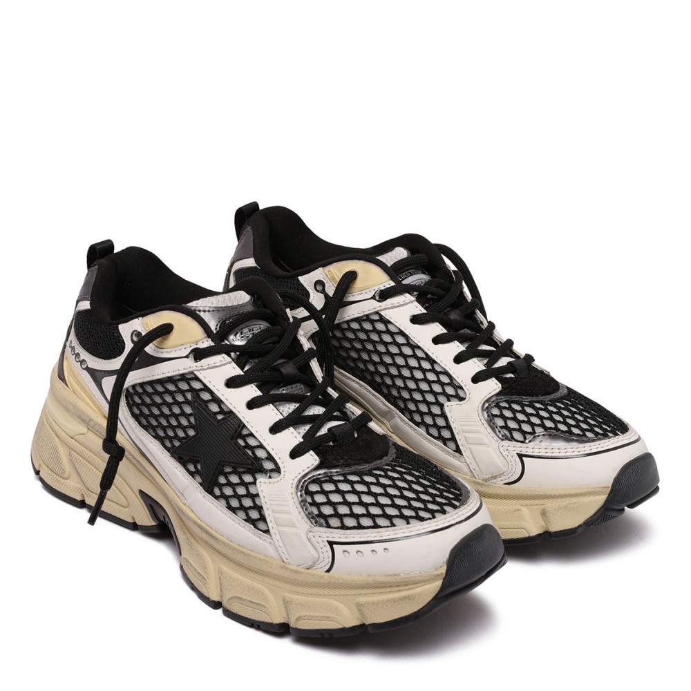 LightStar black net sneakers