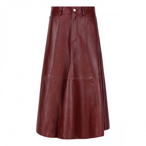 Mid Serenity leather skirt
